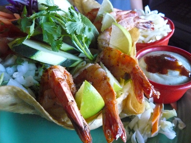 Mexican Shrimp Taco Salad - Los Patios Restaurant - Old Town San Clemente California